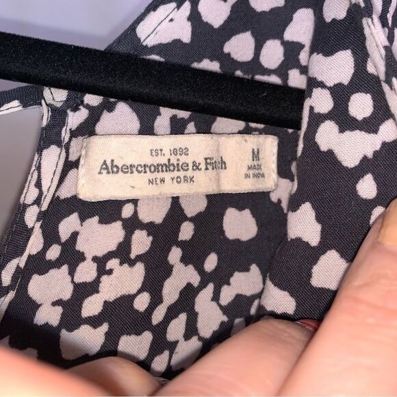 Abercrombie & Fitch Green and White Patterned Dress - Picture 3 of 3